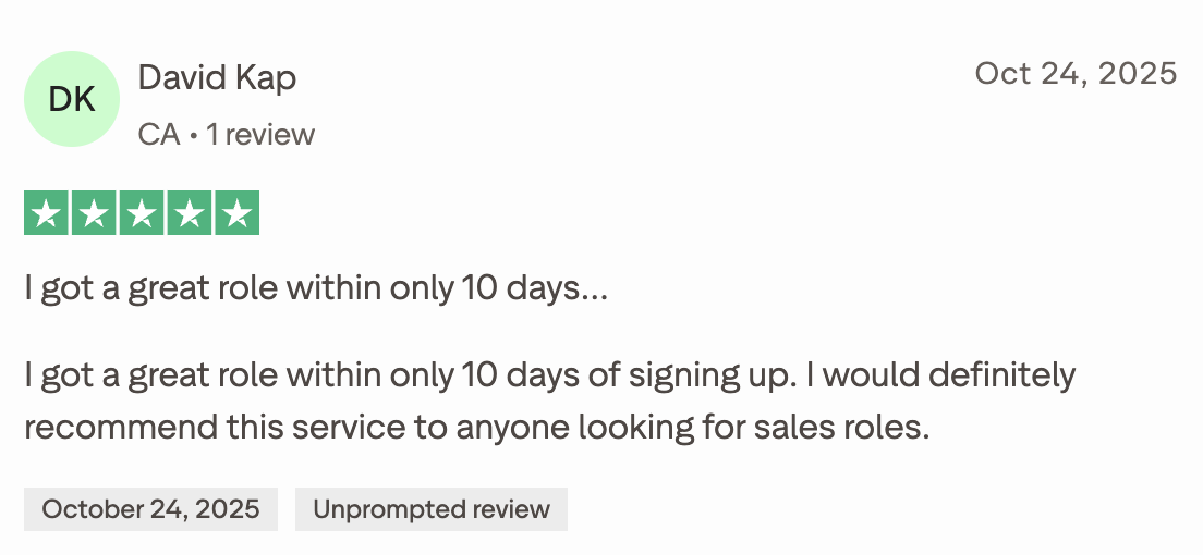 RepSelect user review