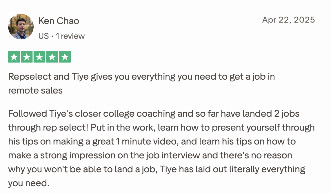 RepSelect user review
