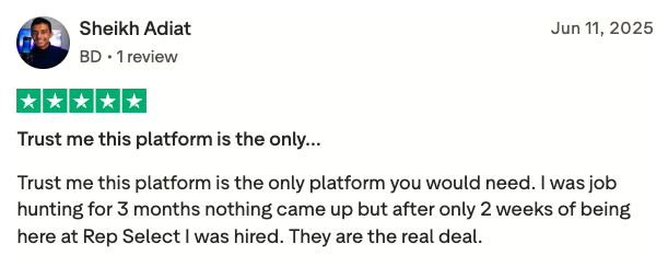 RepSelect user review